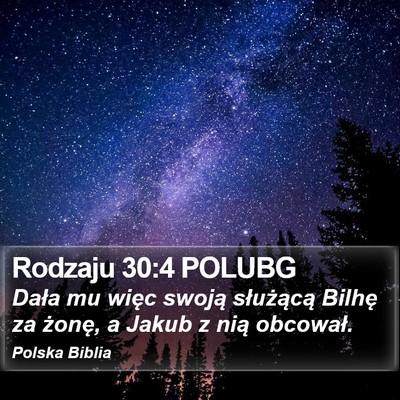 Rodzaju 30:4 POLUBG Bible Verse Image