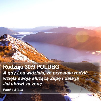 Rodzaju 30:9 POLUBG Bible Verse Image