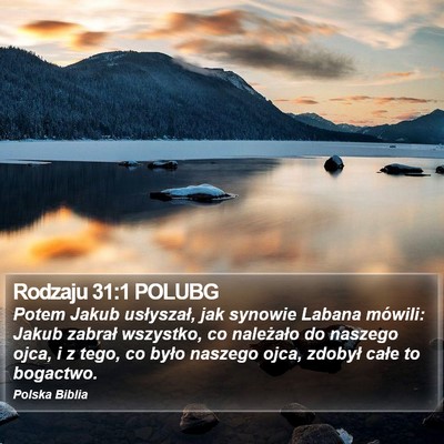 Rodzaju 31:1 POLUBG Bible Verse Image