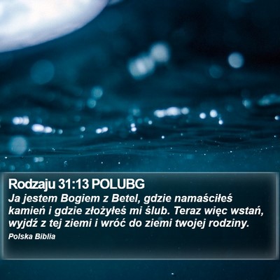 Rodzaju 31:13 POLUBG Bible Verse Image
