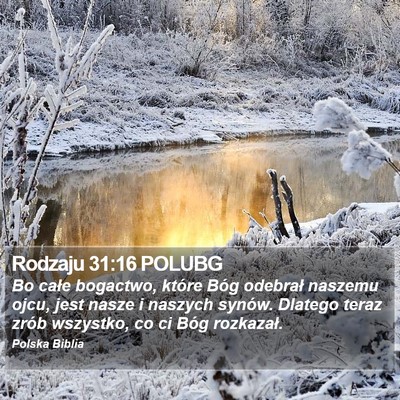 Rodzaju 31:16 POLUBG Bible Verse Image
