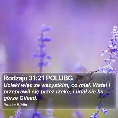 Rodzaju 31:21 POLUBG Bible Verse Image