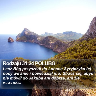 Rodzaju 31:24 POLUBG Bible Verse Image