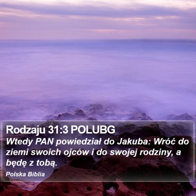 Rodzaju 31:3 POLUBG Bible Verse Image