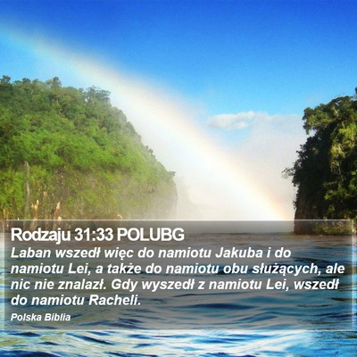 Rodzaju 31:33 POLUBG Bible Verse Image