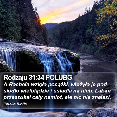 Rodzaju 31:34 POLUBG Bible Verse Image