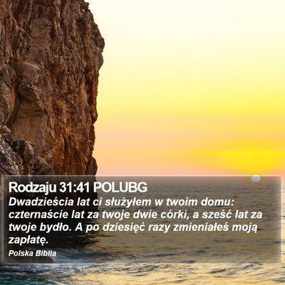 Rodzaju 31:41 POLUBG Bible Verse Image