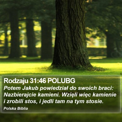 Rodzaju 31:46 POLUBG Bible Verse Image