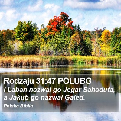 Rodzaju 31:47 POLUBG Bible Verse Image