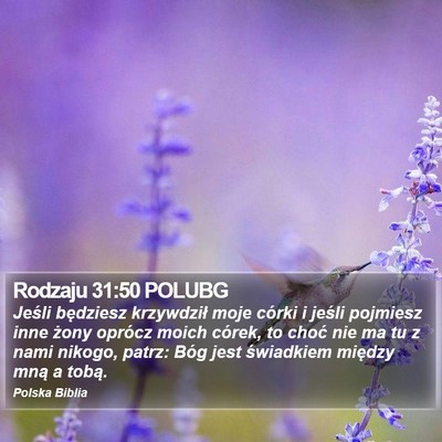 Rodzaju 31:50 POLUBG Bible Verse Image