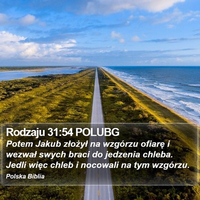 Rodzaju 31:54 POLUBG Bible Verse Image