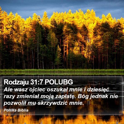 Rodzaju 31:7 POLUBG Bible Verse Image
