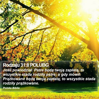 Rodzaju 31:8 POLUBG Bible Verse Image