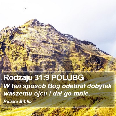 Rodzaju 31:9 POLUBG Bible Verse Image