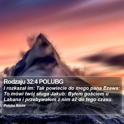 Rodzaju 32:4 POLUBG Bible Verse Image