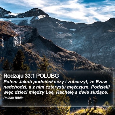 Rodzaju 33:1 POLUBG Bible Verse Image