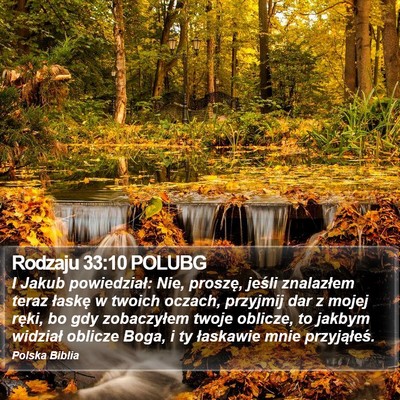 Rodzaju 33:10 POLUBG Bible Verse Image