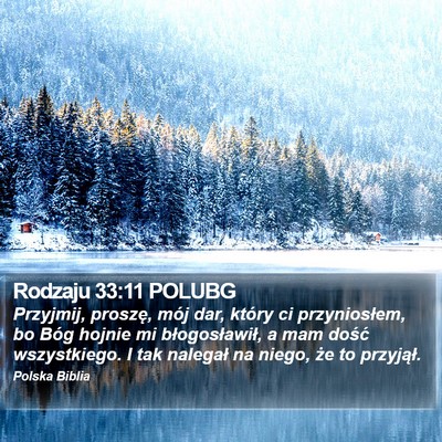 Rodzaju 33:11 POLUBG Bible Verse Image