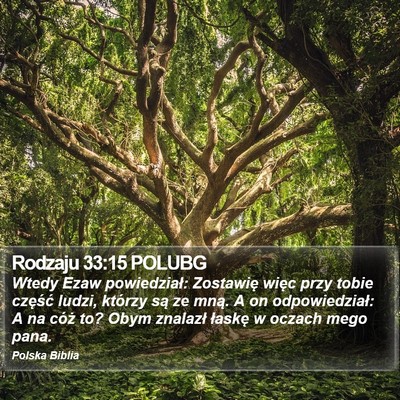 Rodzaju 33:15 POLUBG Bible Verse Image