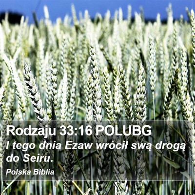 Rodzaju 33:16 POLUBG Bible Verse Image