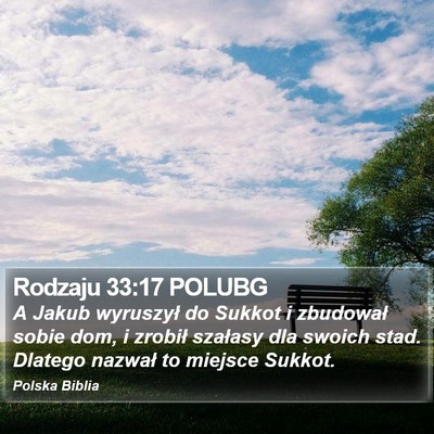 Rodzaju 33:17 POLUBG Bible Verse Image
