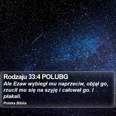 Rodzaju 33:4 POLUBG Bible Verse Image