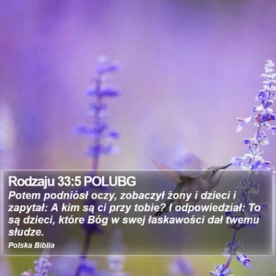 Rodzaju 33:5 POLUBG Bible Verse Image