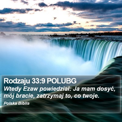 Rodzaju 33:9 POLUBG Bible Verse Image