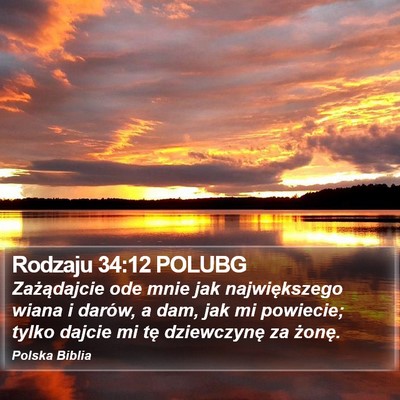 Rodzaju 34:12 POLUBG Bible Verse Image