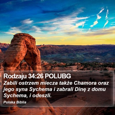 Rodzaju 34:26 POLUBG Bible Verse Image