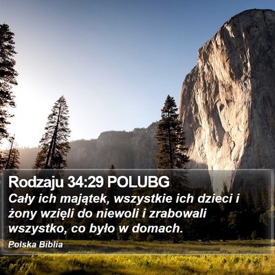 Rodzaju 34:29 POLUBG Bible Verse Image