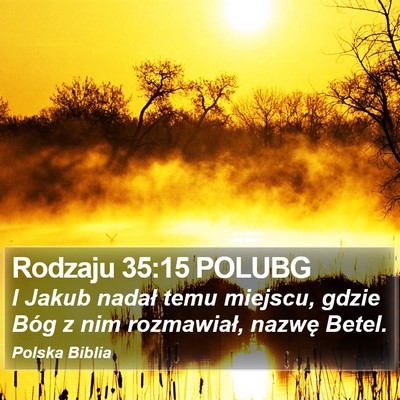 Rodzaju 35:15 POLUBG Bible Verse Image