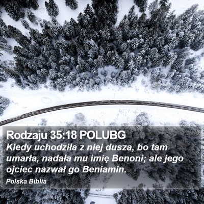 Rodzaju 35:18 POLUBG Bible Verse Image