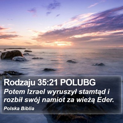 Rodzaju 35:21 POLUBG Bible Verse Image