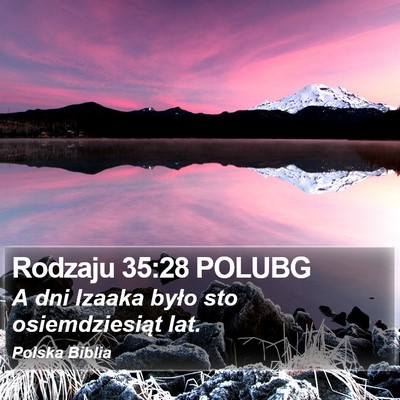 Rodzaju 35:28 POLUBG Bible Verse Image