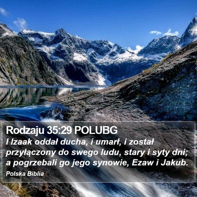 Rodzaju 35:29 POLUBG Bible Verse Image