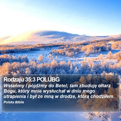 Rodzaju 35:3 POLUBG Bible Verse Image