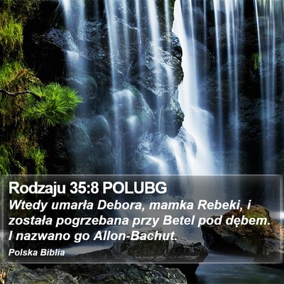 Rodzaju 35:8 POLUBG Bible Verse Image