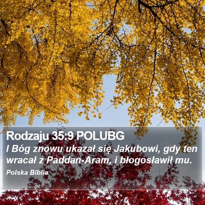 Rodzaju 35:9 POLUBG Bible Verse Image