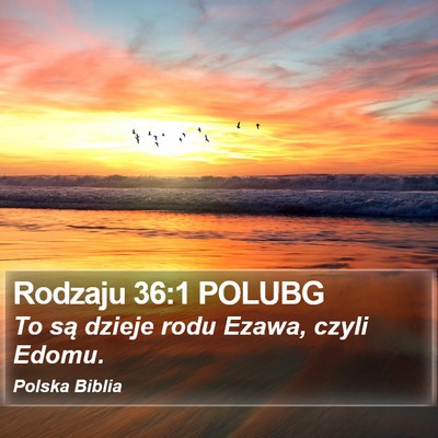 Rodzaju 36:1 POLUBG Bible Verse Image