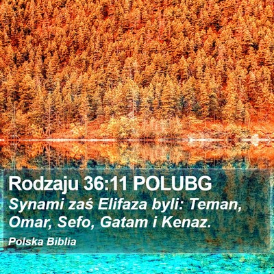 Rodzaju 36:11 POLUBG Bible Verse Image