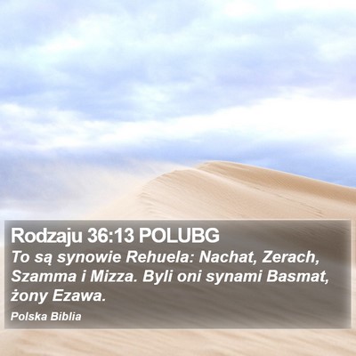 Rodzaju 36:13 POLUBG Bible Verse Image