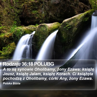 Rodzaju 36:18 POLUBG Bible Verse Image