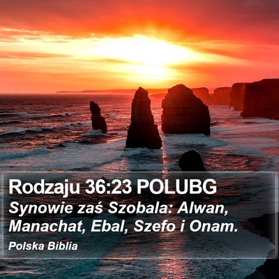 Rodzaju 36:23 POLUBG Bible Verse Image