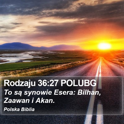 Rodzaju 36:27 POLUBG Bible Verse Image