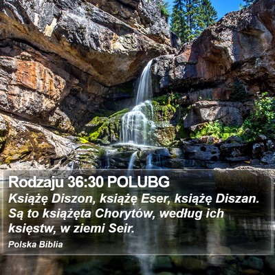 Rodzaju 36:30 POLUBG Bible Verse Image