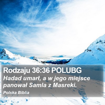 Rodzaju 36:36 POLUBG Bible Verse Image