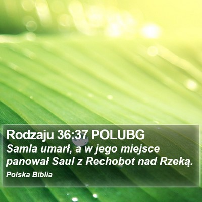 Rodzaju 36:37 POLUBG Bible Verse Image