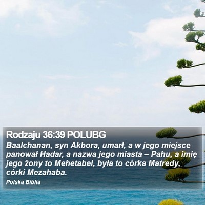 Rodzaju 36:39 POLUBG Bible Verse Image