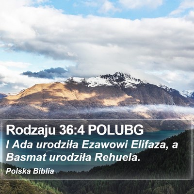Rodzaju 36:4 POLUBG Bible Verse Image